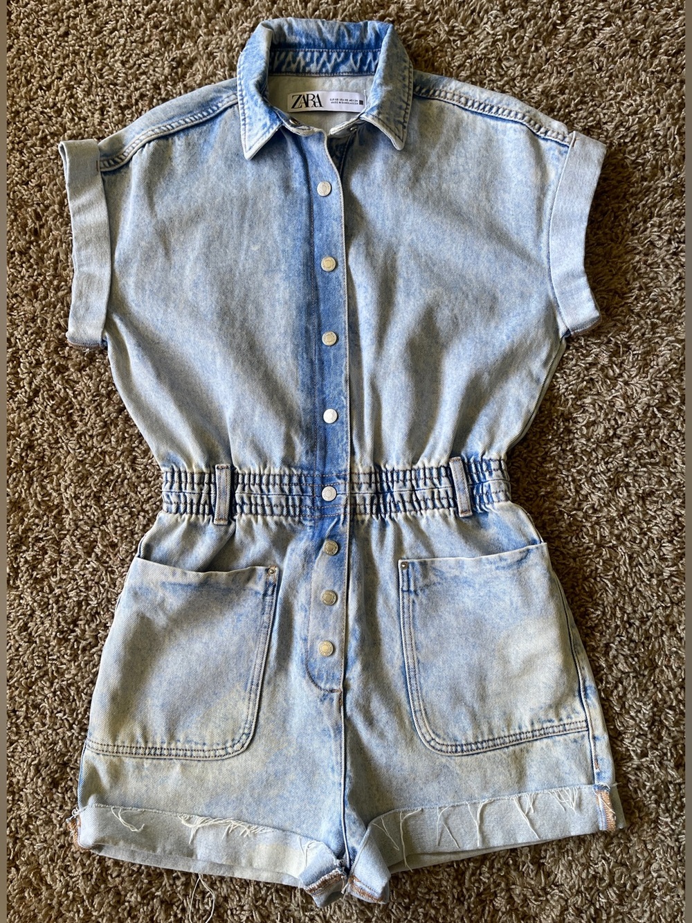Zara denim romper